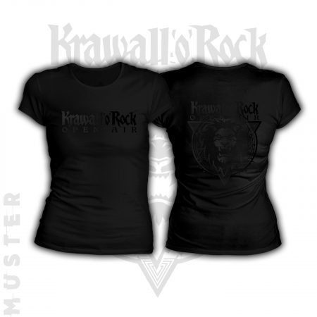 Krawall'o'Rock Black & Black T-Shirt (Damen)