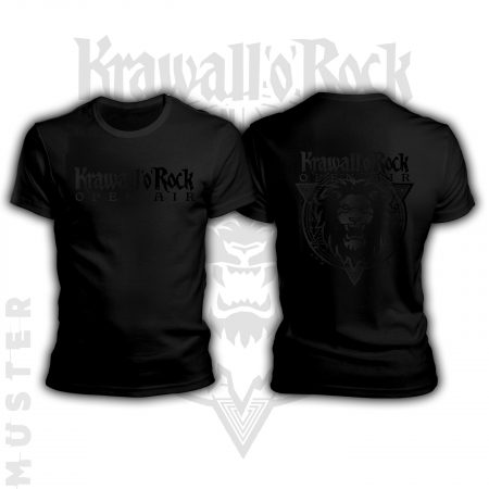 Krawall'o'Rock Black & Black T-Shirt (Herren)