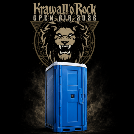 Toilettenkabine zur Miete für Zeltcamp Krawall'o'Rock 2026